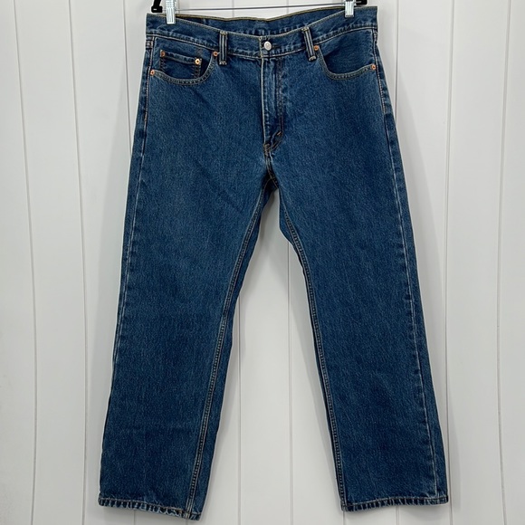 Levi’s 559 Denim Blue Jeans Relaxed Fit Straight Leg Zip Fly 36 x 30 - Picture 1 of 14